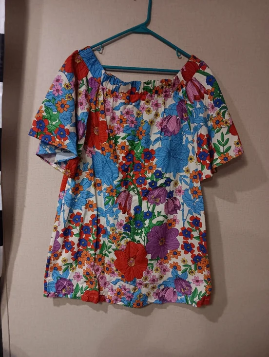 H&M Multicolor Floral Off-Shoulder Blouse - Picture 2 of 5